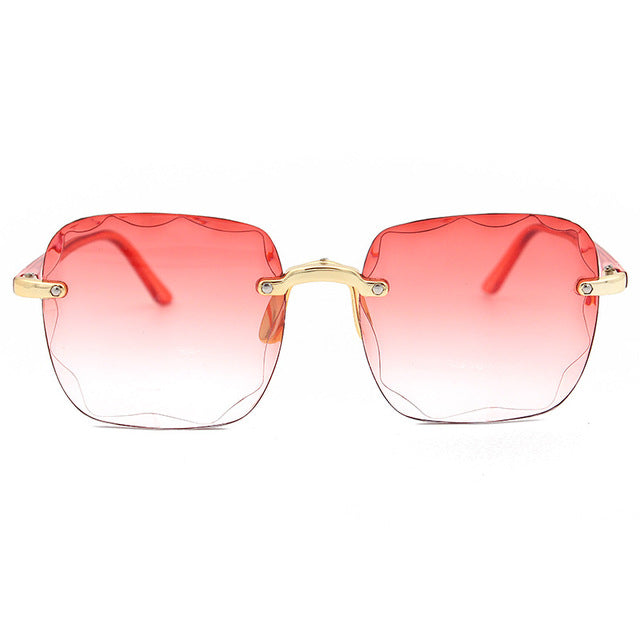 Star Rimless - Gold Double Red