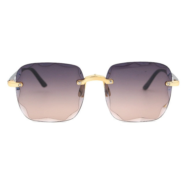 Star Rimless - Gold Gray Tea